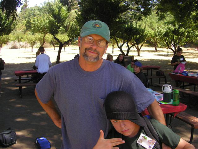 Photographer Stephen Joseph and friend