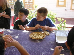Campers make bread balls