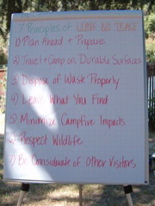 7 Principles of "Leave No Trace"